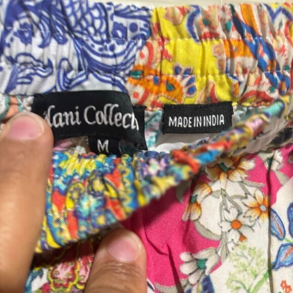 Tolani Collection Womens Pants Multicolor Medium Straight Leg Paisley Palazzo - Picture 12 of 16